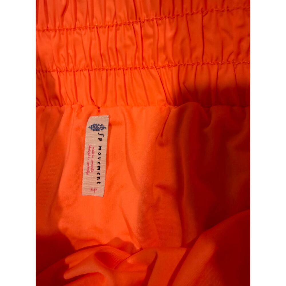 Free People Movement Get Your Flirt On Shorts Orange - Small - Picture 3 of 3